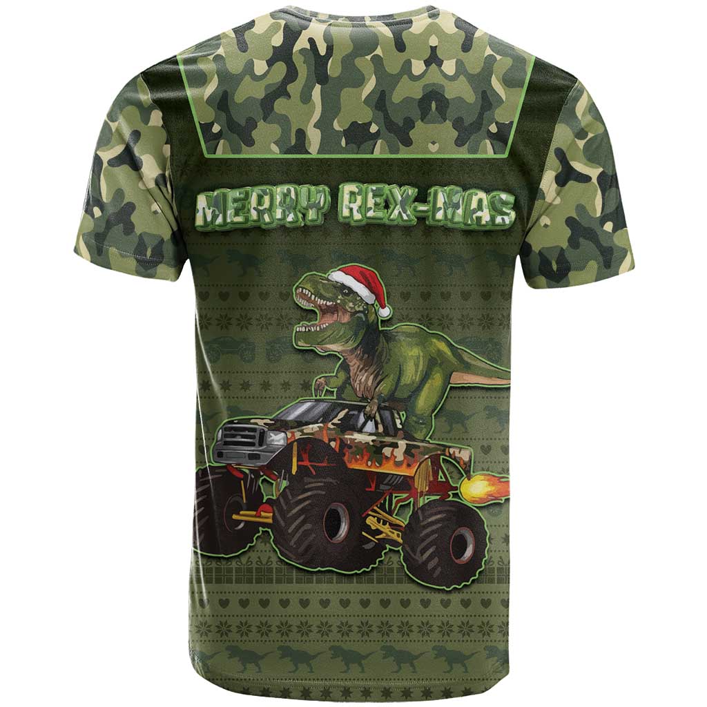 Dinosaur Christmas T-Shirt Merry Rexmas Graphic Tee