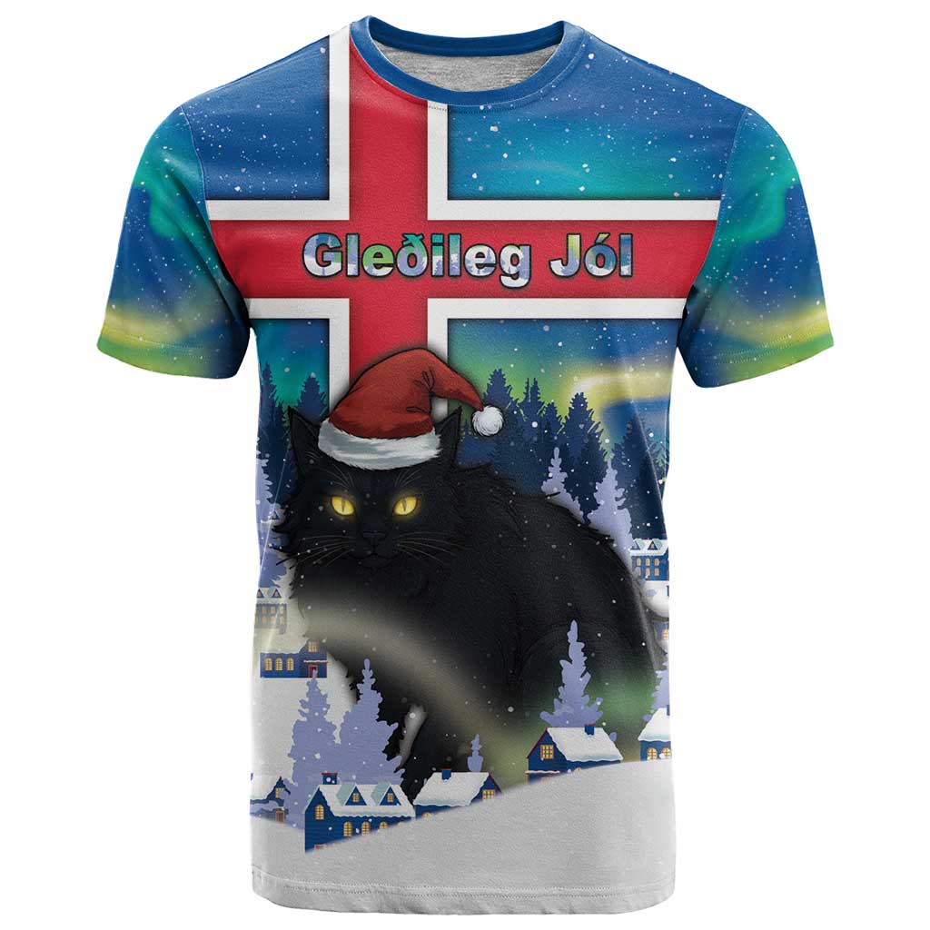Iceland Christmas T-Shirt Yule Cat Gledileg Jol Graphic Tee