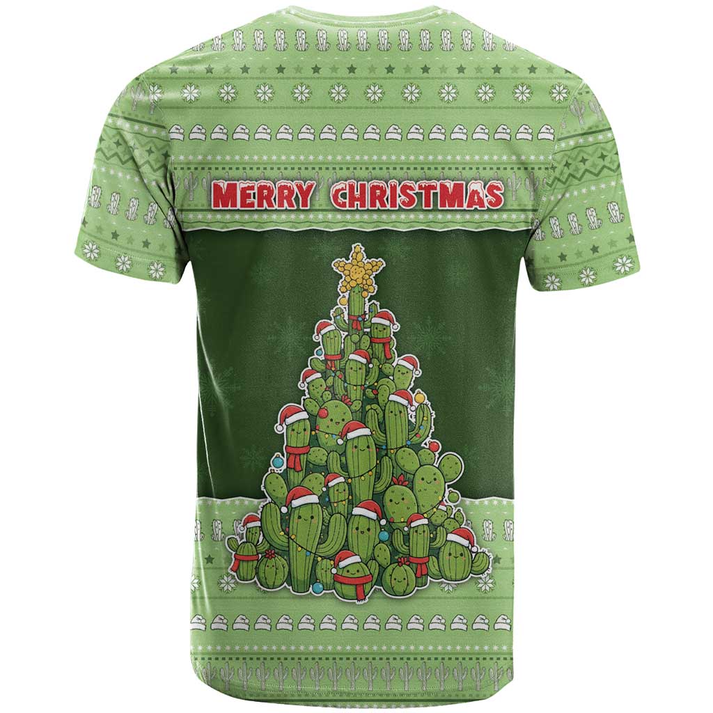 Cactus Christmas T-Shirt Merry Cactmas Graphic Tee