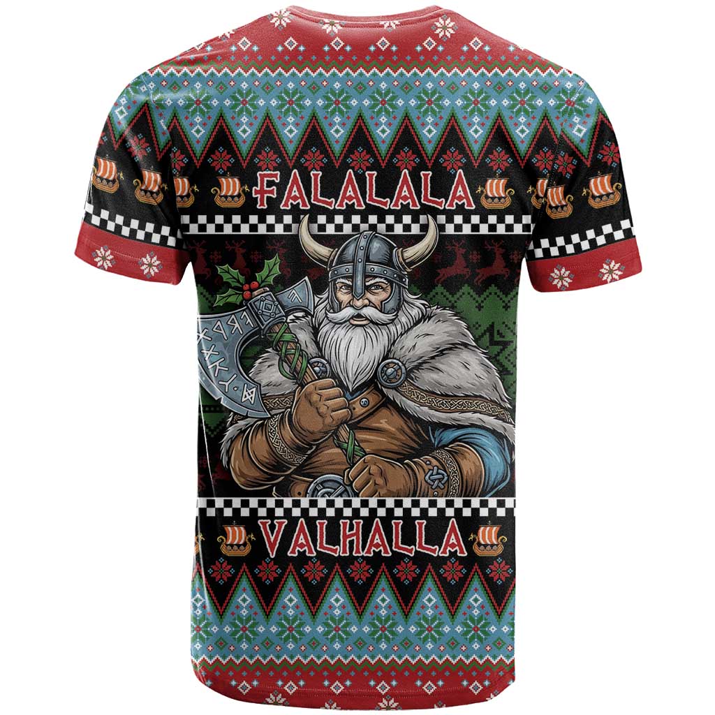 Vikings Christmas T-Shirt Warrior Santa Graphic Tee