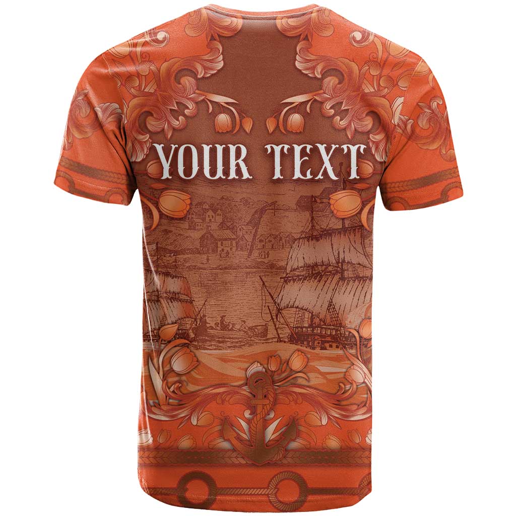 Personalized Dutch Empire T-Shirt Tulip Ornaments Vintage Style Graphic Tee