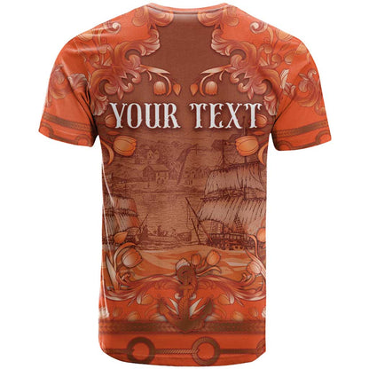 Personalized Dutch Empire T-Shirt Tulip Ornaments Vintage Style Graphic Tee