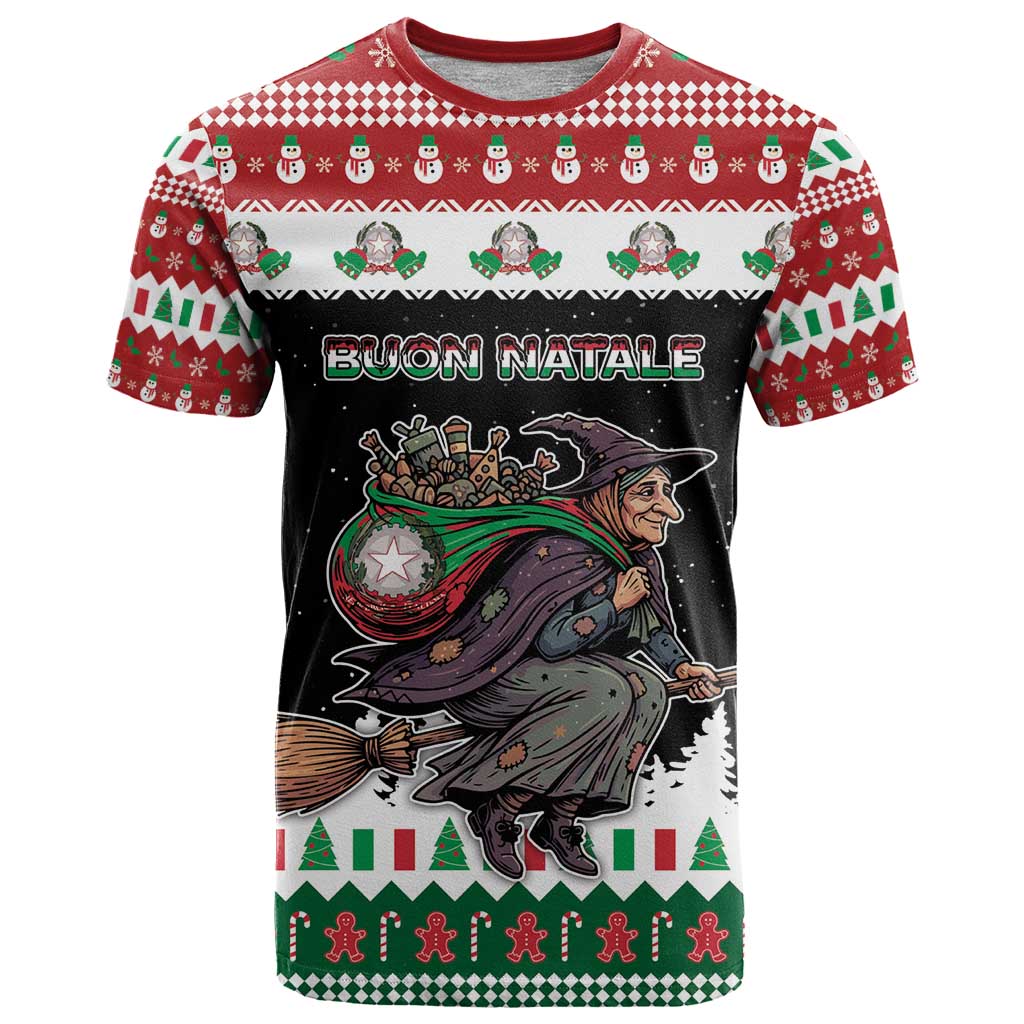 Italy Christmas T-Shirt La Befana Buon Natale Graphic Tee