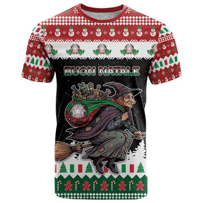 Italy Christmas T-Shirt La Befana Buon Natale Graphic Tee