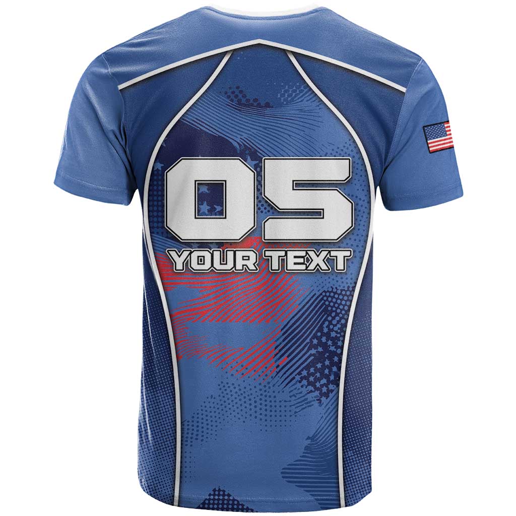 Custom USA Climbing T-Shirt American Eagle Climber Graphic Tee