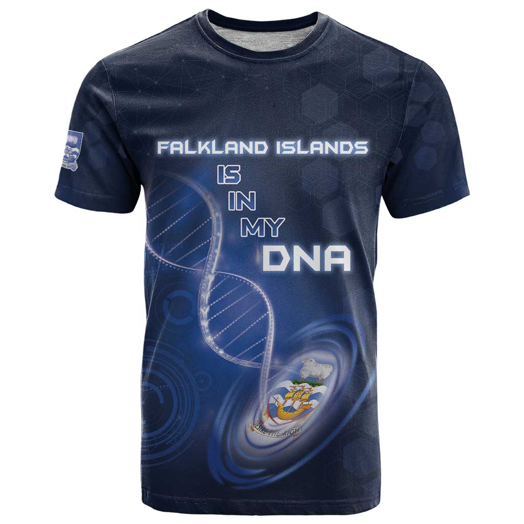 Personalized Falkland Islands Is In My DNA T-Shirt Graphic Tee