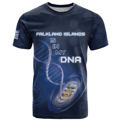 Personalized Falkland Islands Is In My DNA T-Shirt Graphic Tee