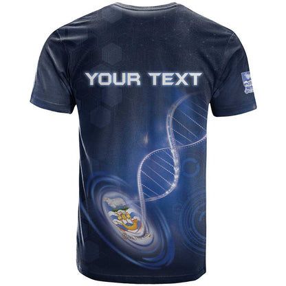 Personalized Falkland Islands Is In My DNA T-Shirt Graphic Tee