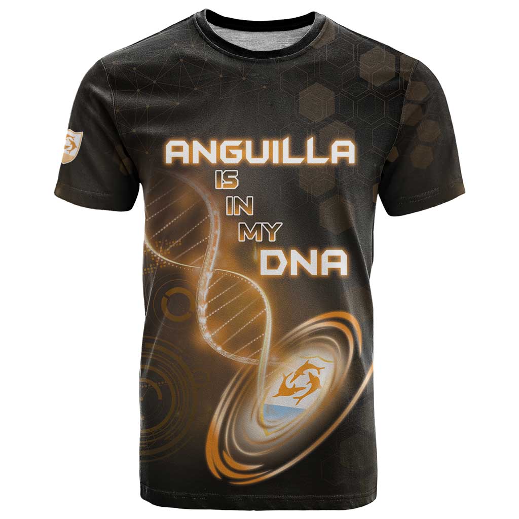 Personalized Anguilla Is In My DNA T-Shirt Graphic Tee