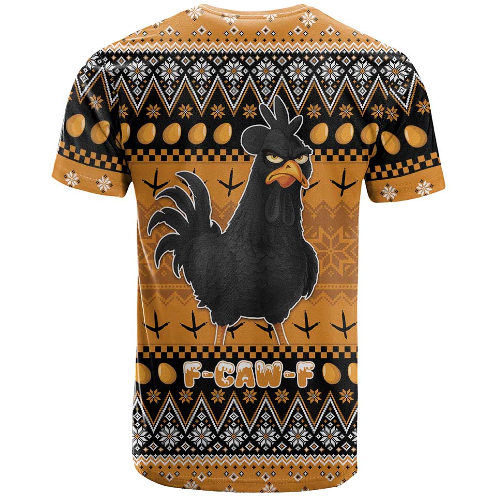 Chicken Christmas T-Shirt F Caw F Graphic Tee