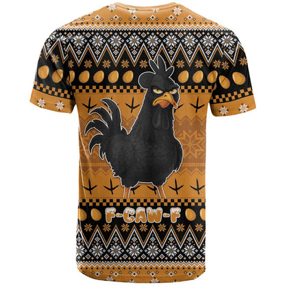 Chicken Christmas T-Shirt F Caw F Graphic Tee