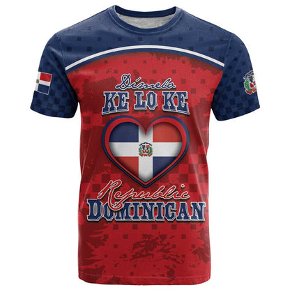 Personalized Dominican Republic T-Shirt Dimelo Ke Lo Ke Graphic Tee