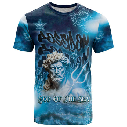 Poseidon T-Shirt God Of The Sea Graphic Tee