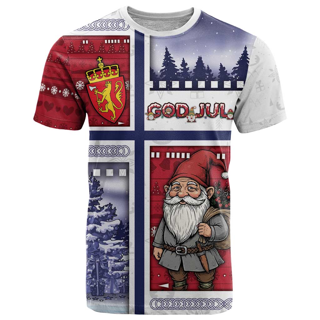 Norway Christmas T-Shirt Julenisse God Jul Graphic Tee