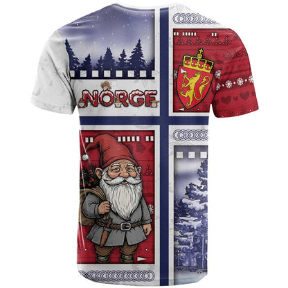 Norway Christmas T-Shirt Julenisse God Jul Graphic Tee