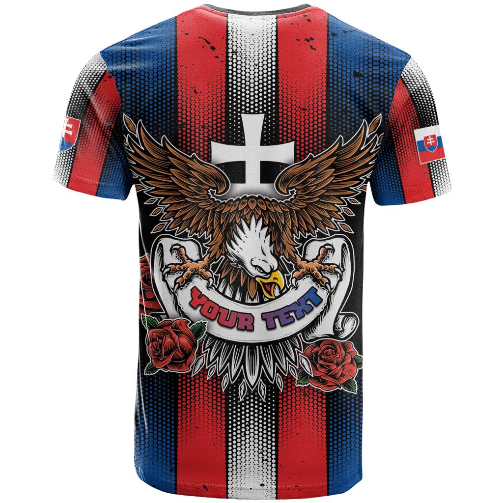 Personalized Slovakia T-Shirt The Eagle Double Cross Symbol Graphic Tee