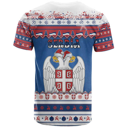 Serbia Christmas T-Shirt I Am The Serbian Elf Graphic Tee