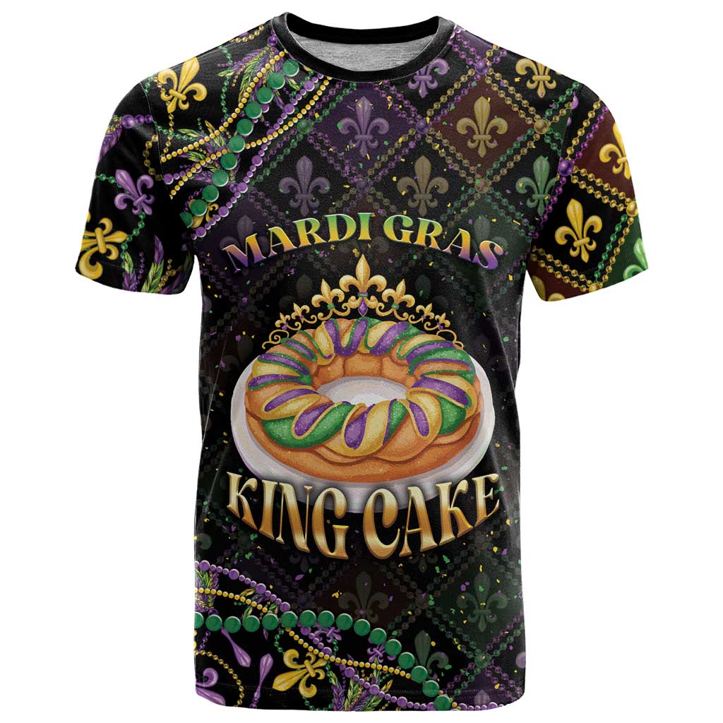 Personalized Mardi Gras T-Shirt King Cake Royal Graphic Tee