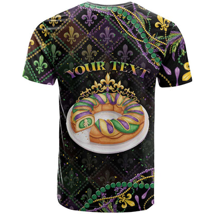 Personalized Mardi Gras T-Shirt King Cake Royal Graphic Tee