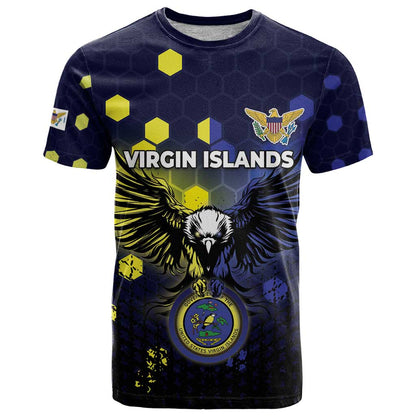 Personalized United States Virgin Islands T-Shirt Eagle Bird Unique Style Graphic Tee