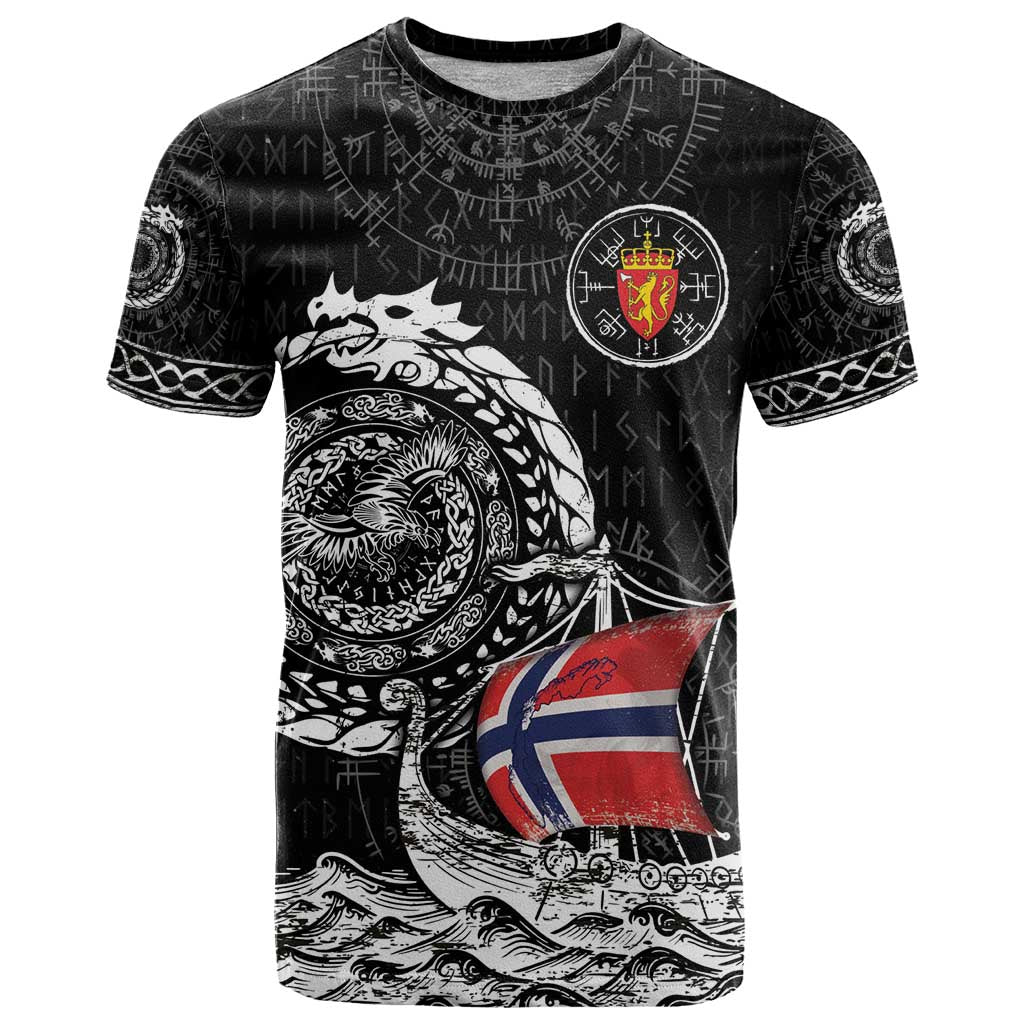 Personalized Viking Norway T-Shirt Norwegian Viking Ship Graphic Tee