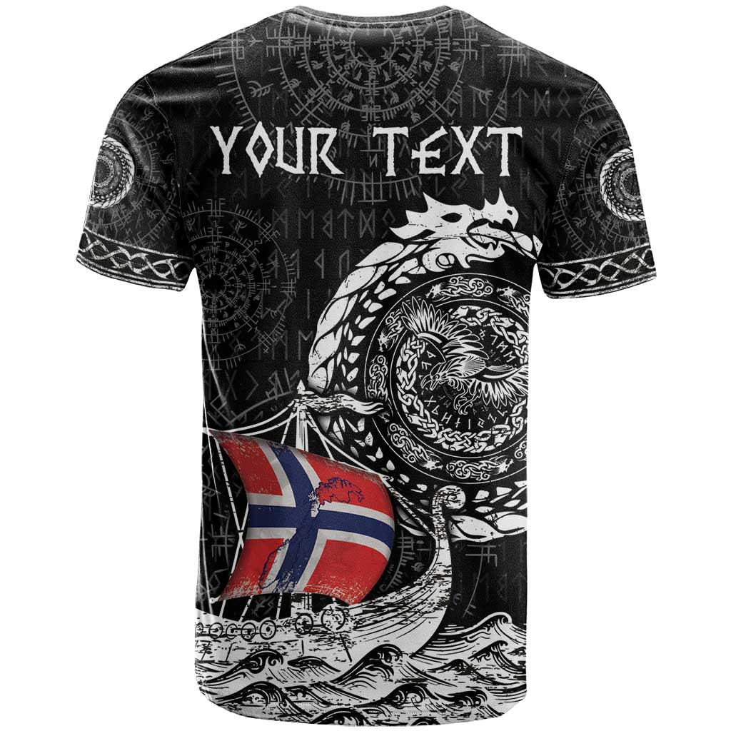 Personalized Viking Norway T-Shirt Norwegian Viking Ship Graphic Tee