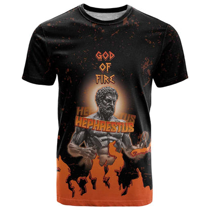 Ancient Greek Hephaestus T-Shirt God Of Fire Graphic Tee