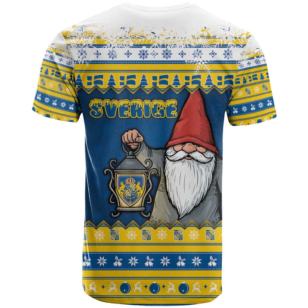 Sweden Christmas T-Shirt Tomte God Jul Graphic Tee