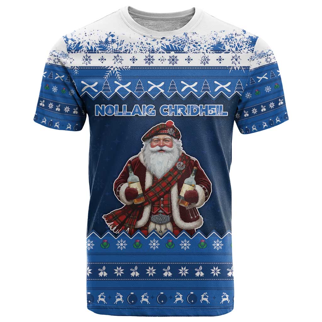 Scotland Christmas T-Shirt Scottish Santa Claus Graphic Tee