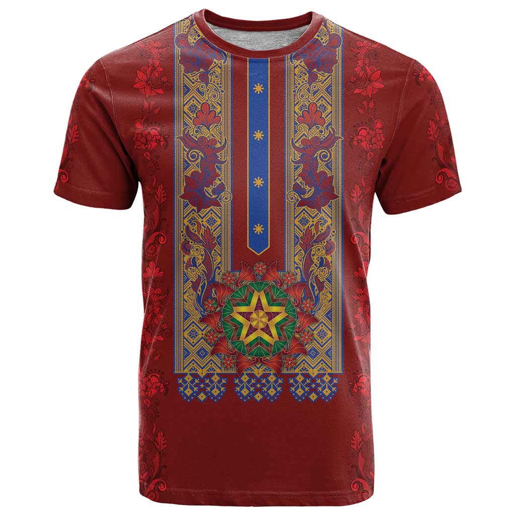 Philippines Christmas T-Shirt Parol Xmas Barong Style Graphic Tee