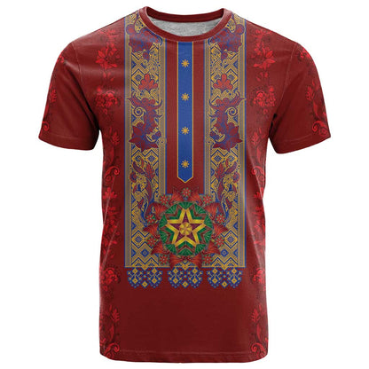Philippines Christmas T-Shirt Parol Xmas Barong Style Graphic Tee