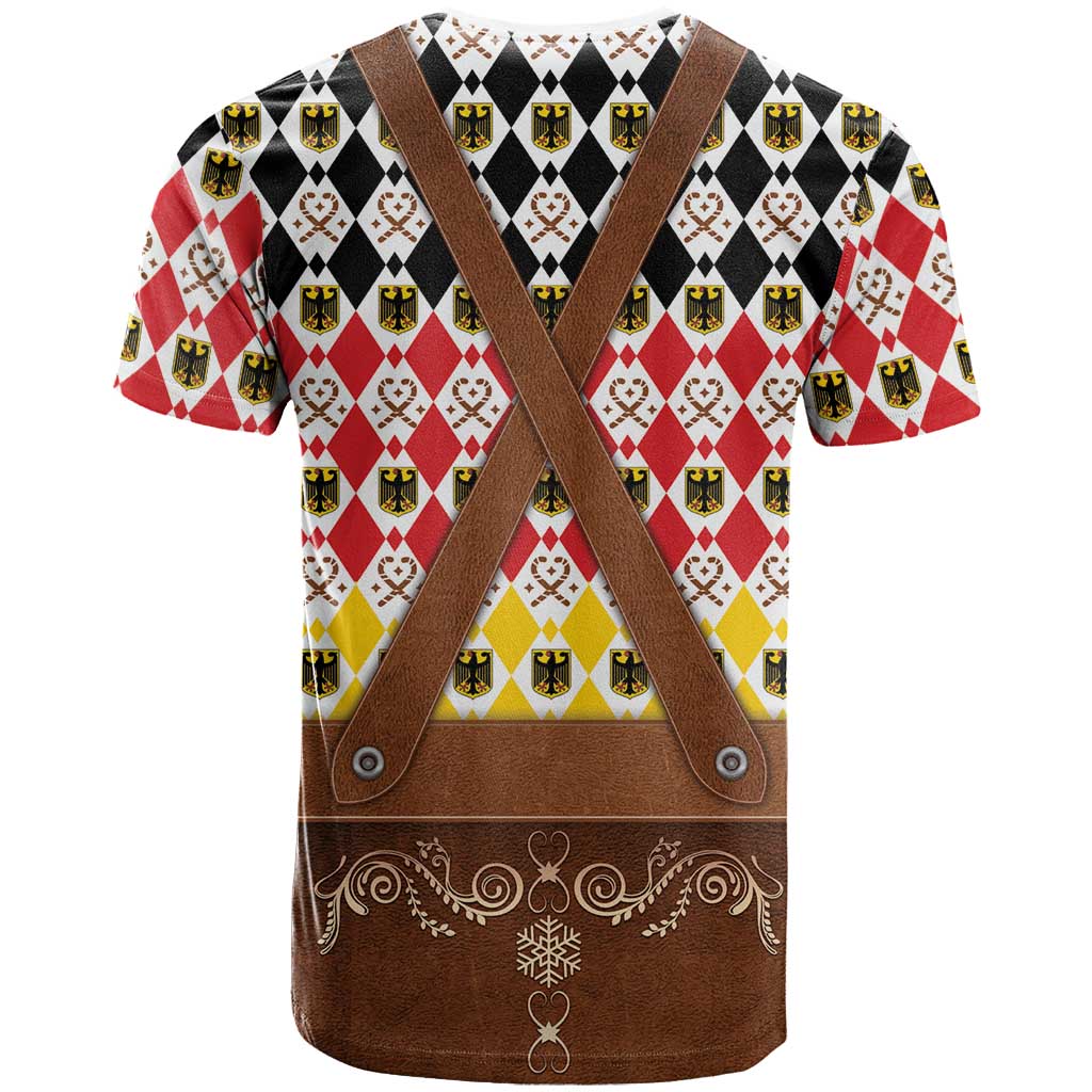 Germany Christmas T-Shirt Lederhosen Xmas Style Graphic Tee