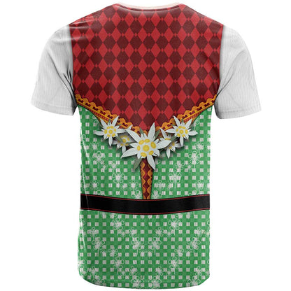 Germany Christmas T-Shirt Dirndl Xmas Style Graphic Tee