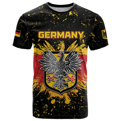 Personalized Germany T-Shirt Bundeswappen Art Symbol Graphic Tee