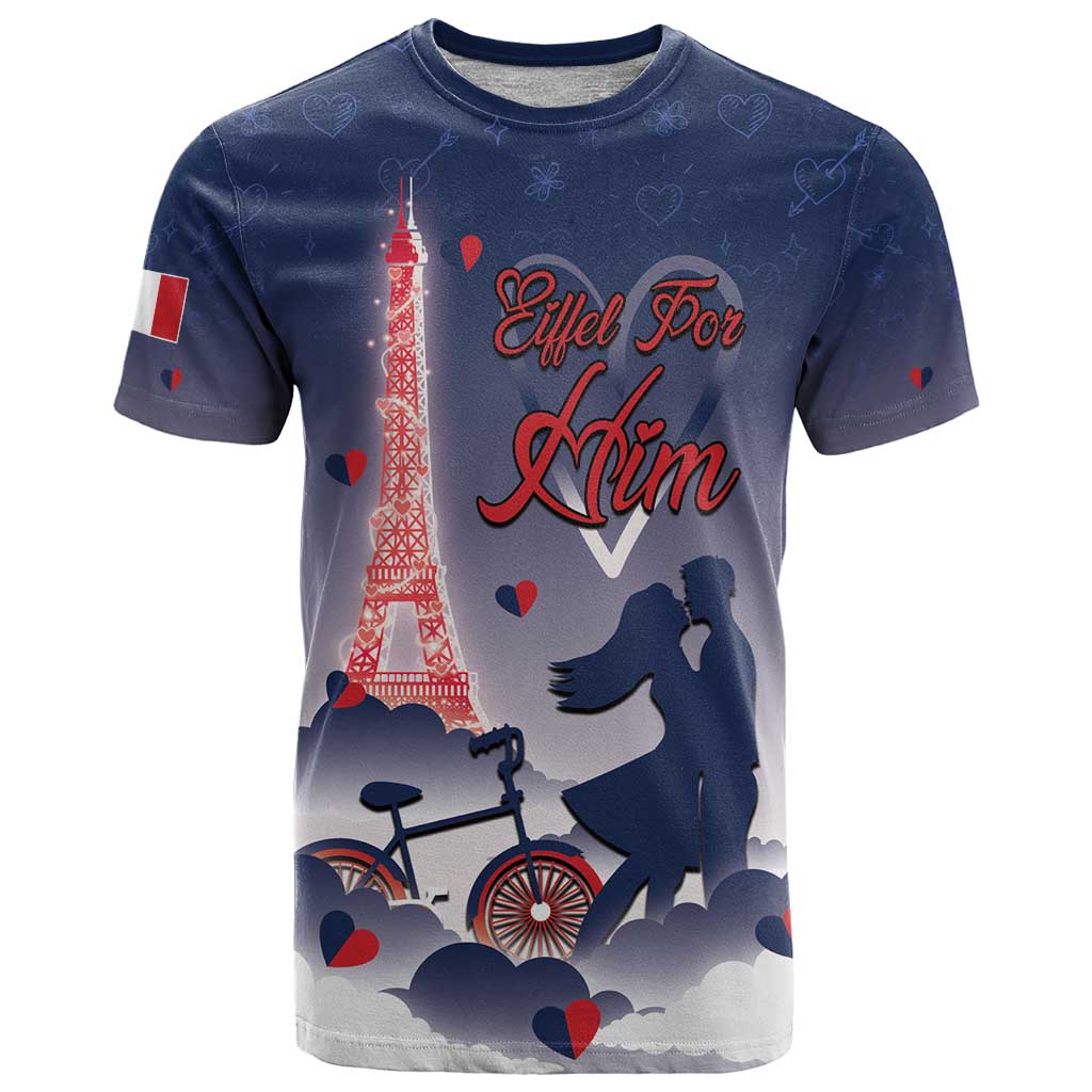 Personalized France T-Shirt Eiffel For Him Graphic Tee
