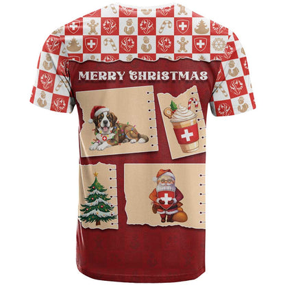 Switzerland Christmas T-Shirt Tis The Season Graphic Tee