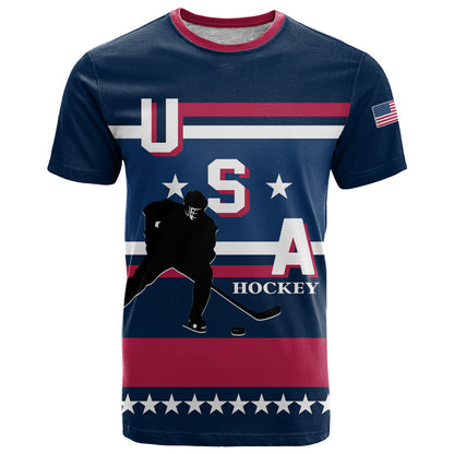USA Ice Hockey 2024 T-Shirt Go Team United States Graphic Tee
