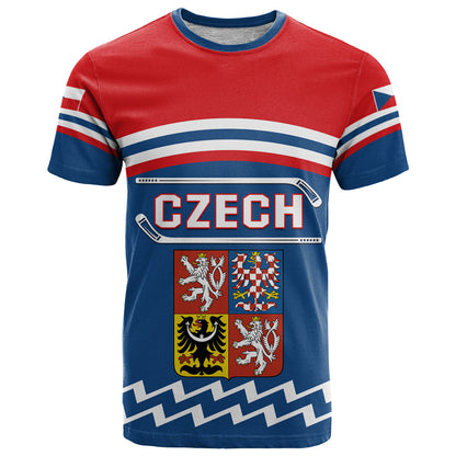 Czech Hockey 2024 T-Shirt Come on Czechia Graphic Tee
