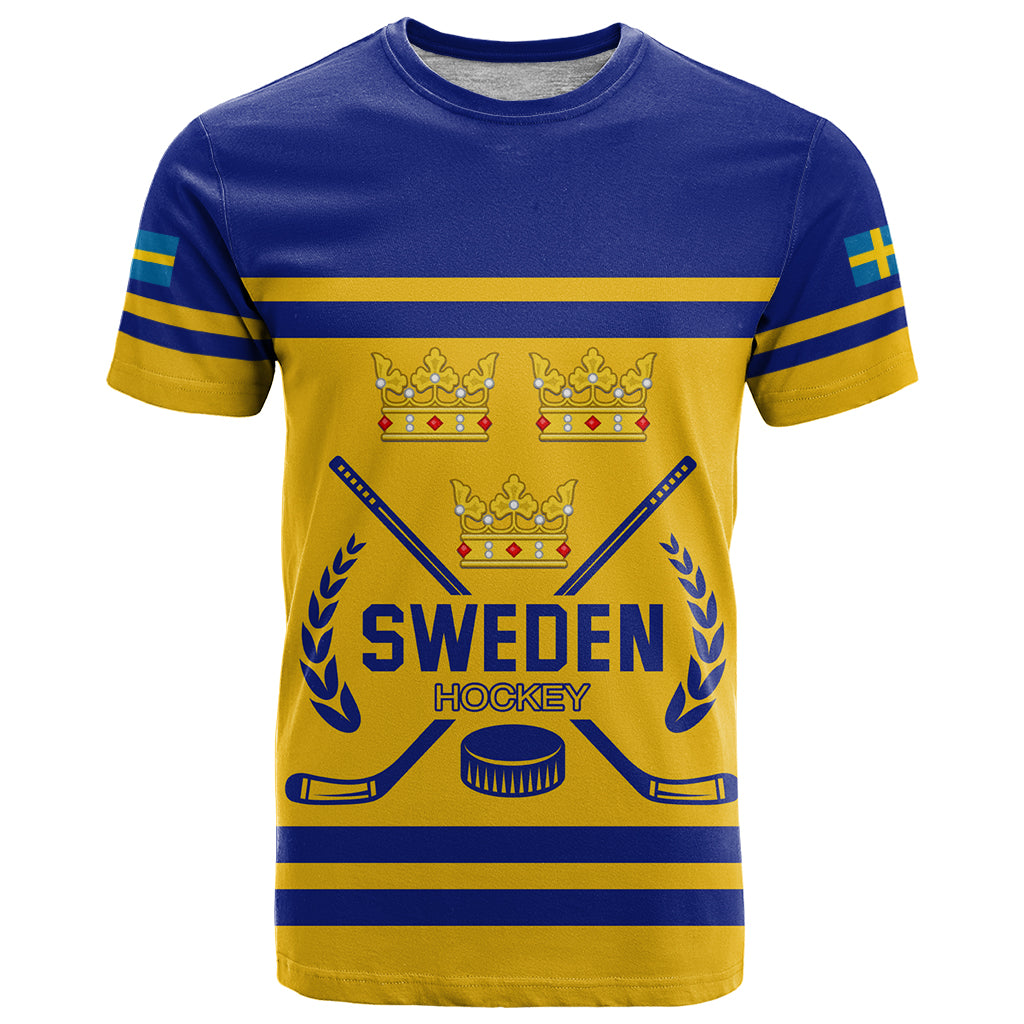 Sweden Hockey 2024 T-Shirt Tre Kronor Come on Graphic Tee