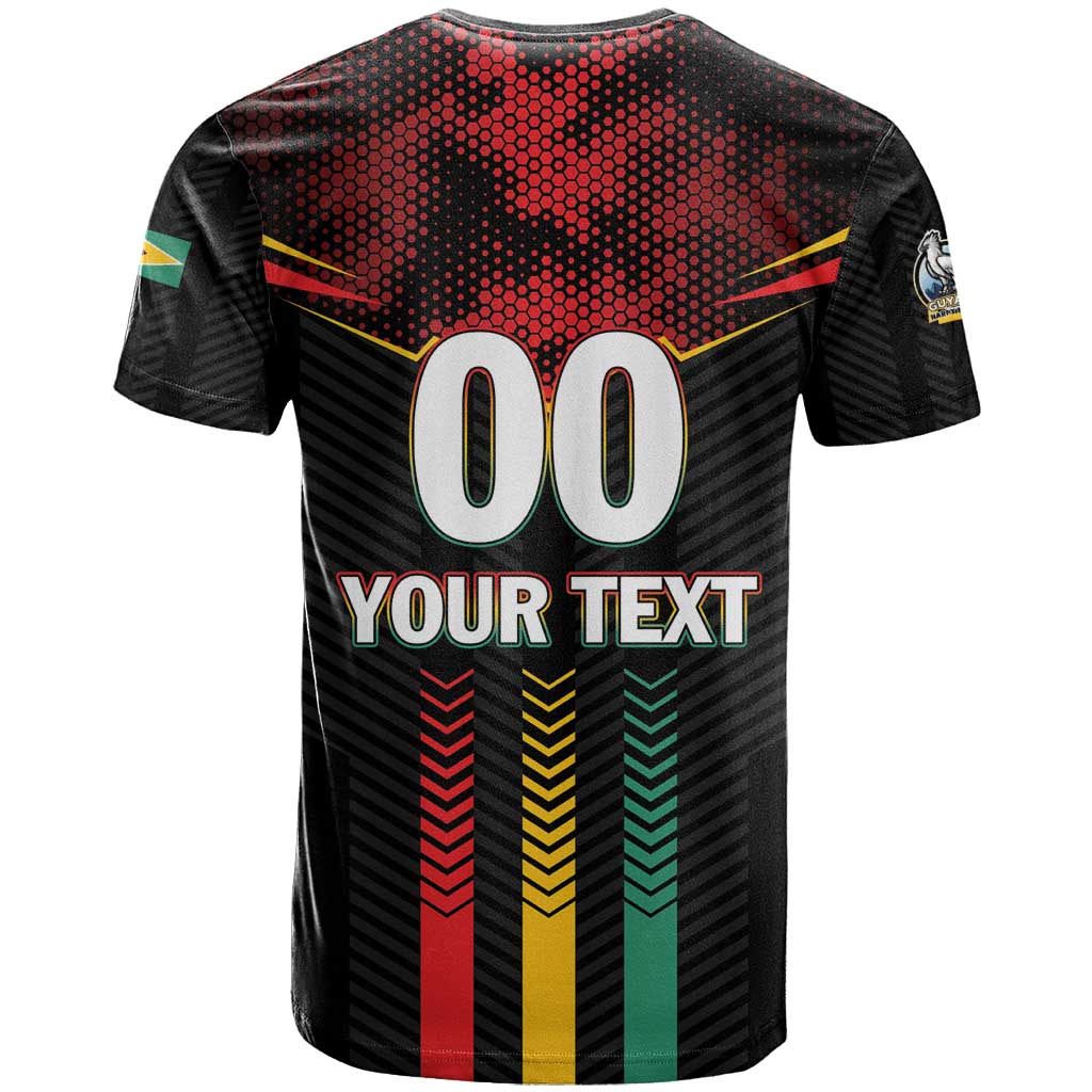 Custom Cricket Guyana Harpy Eagles T-Shirt Let's Go Guyana Graphic Tee