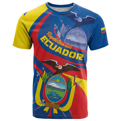 Ecuador Independence Day T-Shirt Dios patria y libertad Graphic Tee