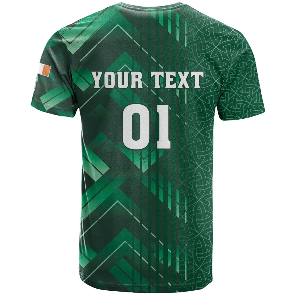 Ireland 2024 Rugby T-Shirt Irish Shamrock Celtic Cross Graphic Tee