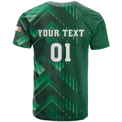 Ireland 2024 Rugby T-Shirt Irish Shamrock Celtic Cross Graphic Tee