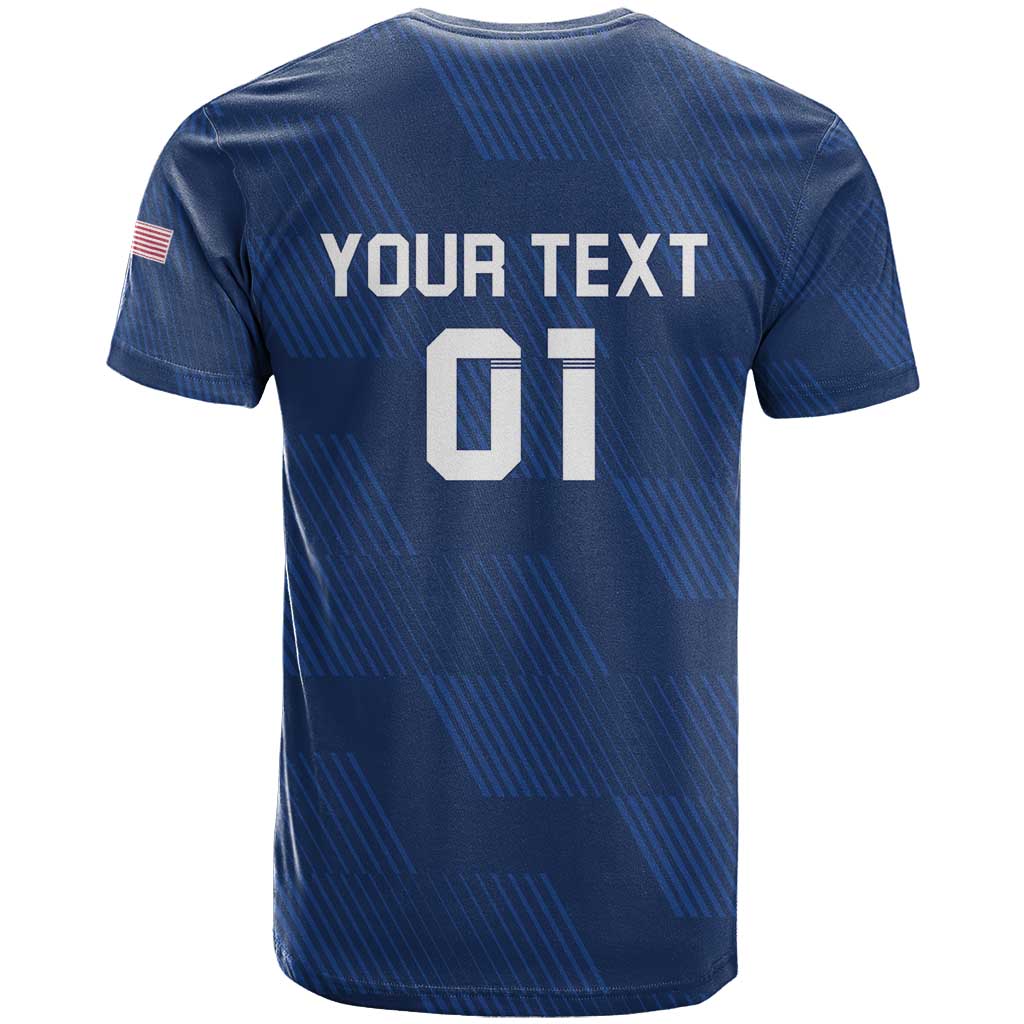USA 2024 Rugby T-Shirt Soar Like an Eagle Blue Version Graphic Tee