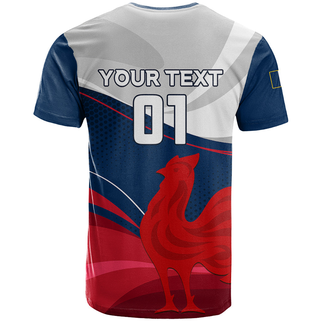 Custom France Rugby T-Shirt XV de France World Cup Graphic Tee