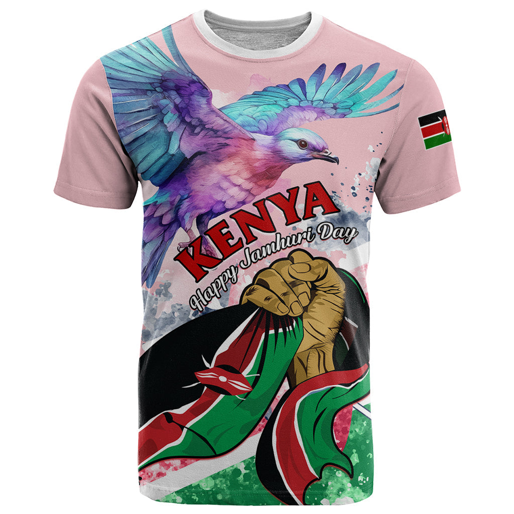 Personalised Kenya Independence Day T-Shirt The Lilac Breasted Roller Unique Version Graphic Tee