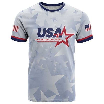 Custom USA Soccer Team 2026 T-Shirt One Nation One Team Graphic Tee