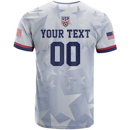 Custom USA Soccer Team 2026 T-Shirt One Nation One Team Graphic Tee