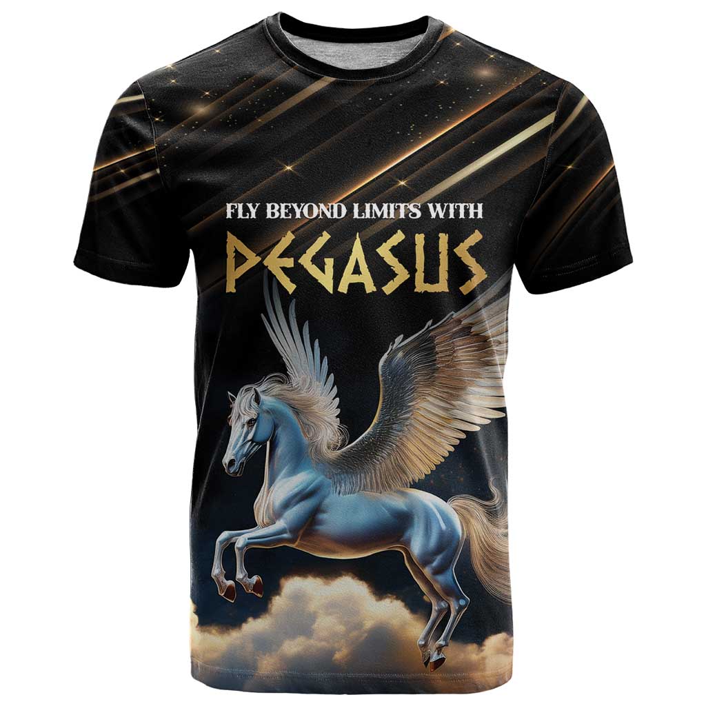 Personalized Fly Beyond Limits With Pegasus T-Shirt Graphic Tee