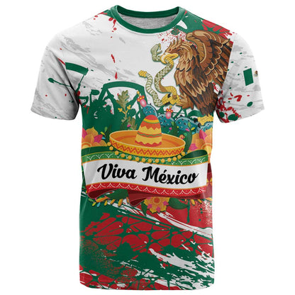 Viva Mexico T-Shirt Grunge Style Graphic Tee